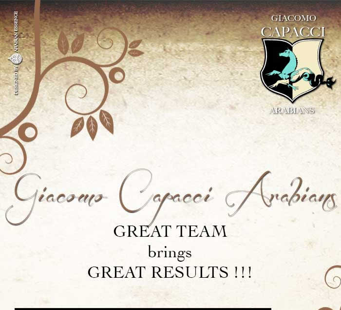 Championnats du Monde du pur-sang arabe pur gyptien: le team Giacomo Capacci Arabians russit de grandes performances  Milan