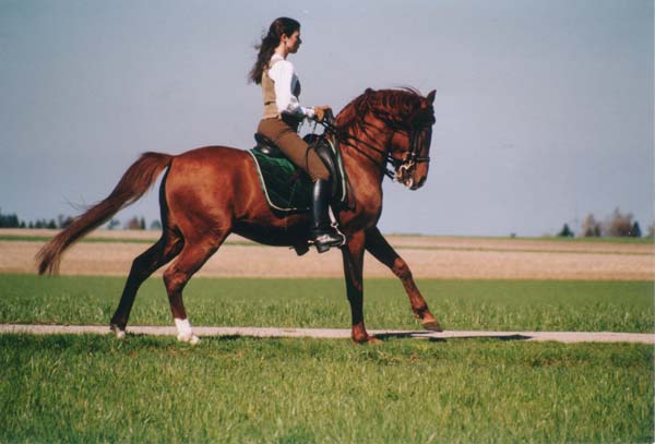 Jutta Wiesner avec Sandoca